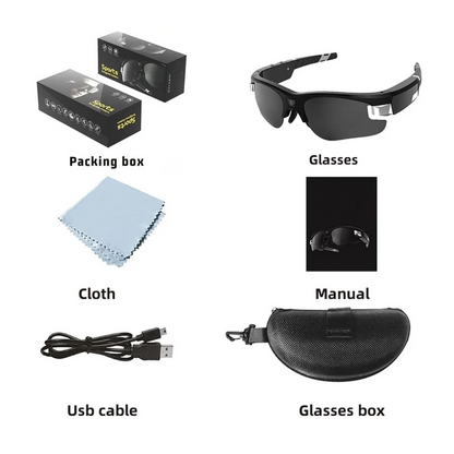 Aurérie™ Full HD Smart Camera Sunglasses – 90° Wide View