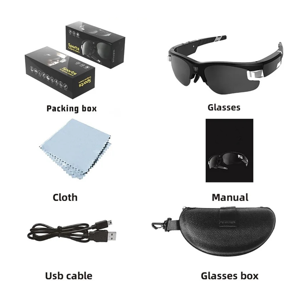Aurérie™ Full HD Smart Camera Sunglasses – 90° Wide View