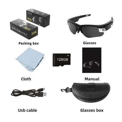 Aurérie™ Full HD Smart Camera Sunglasses – 90° Wide View