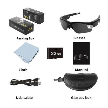 Aurérie™ Full HD Smart Camera Sunglasses – 90° Wide View