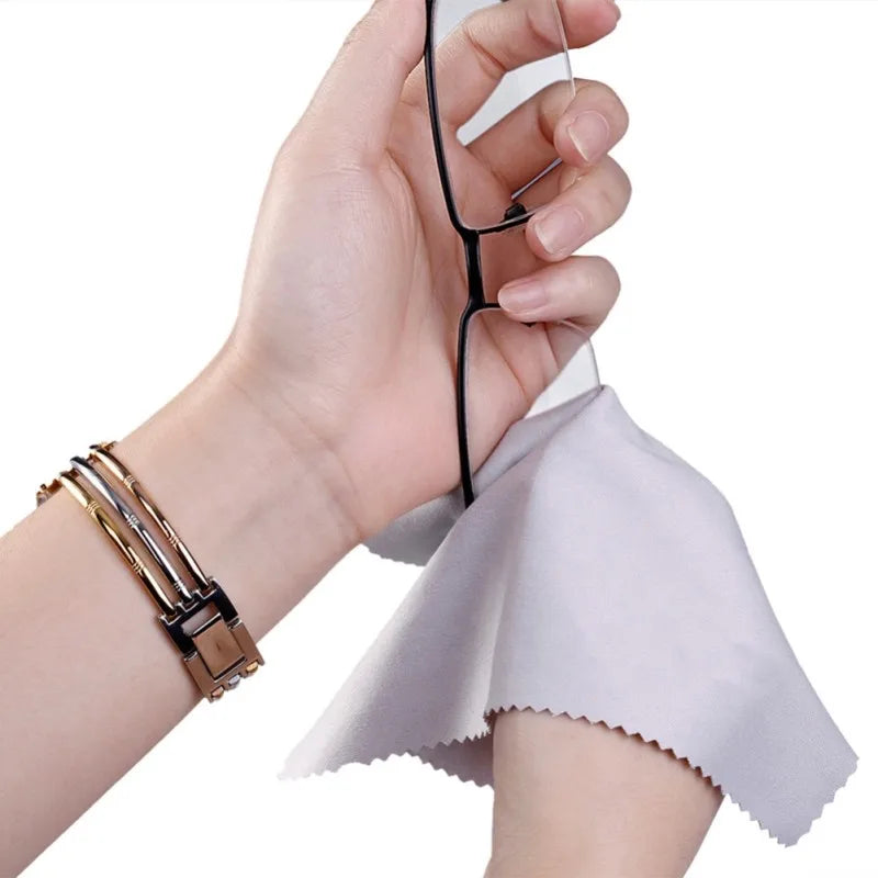 10pcs Microfiber Glasses Cleaning Cloths