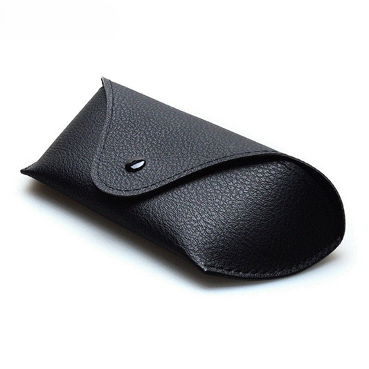 Black PU Leather Protective Glasses Box